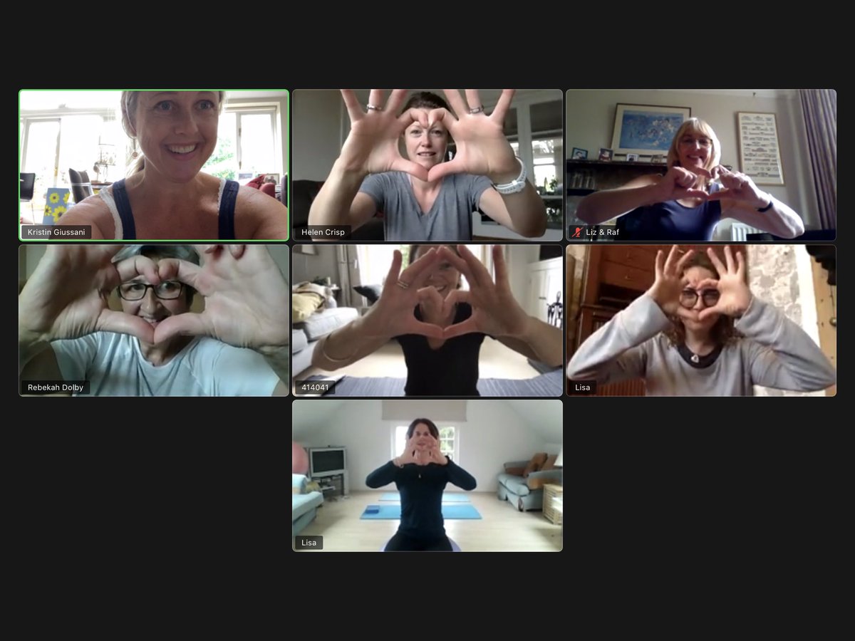 PhysiOptima's tweet photo. #Pilates family feeling the #love during #lockdown. Virtual Pilates classes available, enquire at info@physioptima.com or on our website https://t.co/qmKNdwhlOR https://t.co/VdduZoTCie