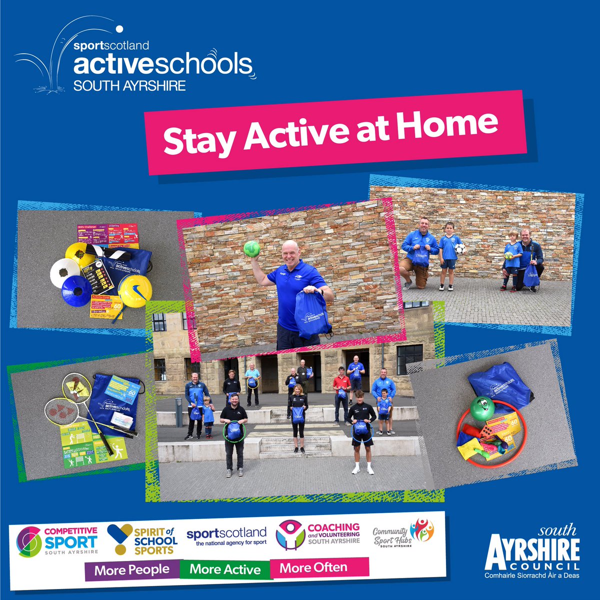 Active South Ayrshire (@activesa_sac) on Twitter photo πΈπStay Active at Home β½οΈπΎ
Thanks 2 generous donations of funding & equipment from local partners we are able 2 provide equipment packs to families who need support 2 stay active at home β€οΈ
#partnerships #active #communities #WeAreHere <a href="/PAHAScotland/">PAHA Scotland</a> <a href="/ActiveScotGov/">Active Scotland</a> @Doug_SAyr πΈπStay Active at Home β½οΈπΎ
Thanks 2 generous donations of funding & equipment from local partners we are able 2 provide equipment packs to families who need support 2 stay active at home β€οΈ
#partnerships #active #communities #WeAreHere <a href="/PAHAScotland/">PAHA Scotland</a> <a href="/ActiveScotGov/">Active Scotland</a> @Doug_SAyr