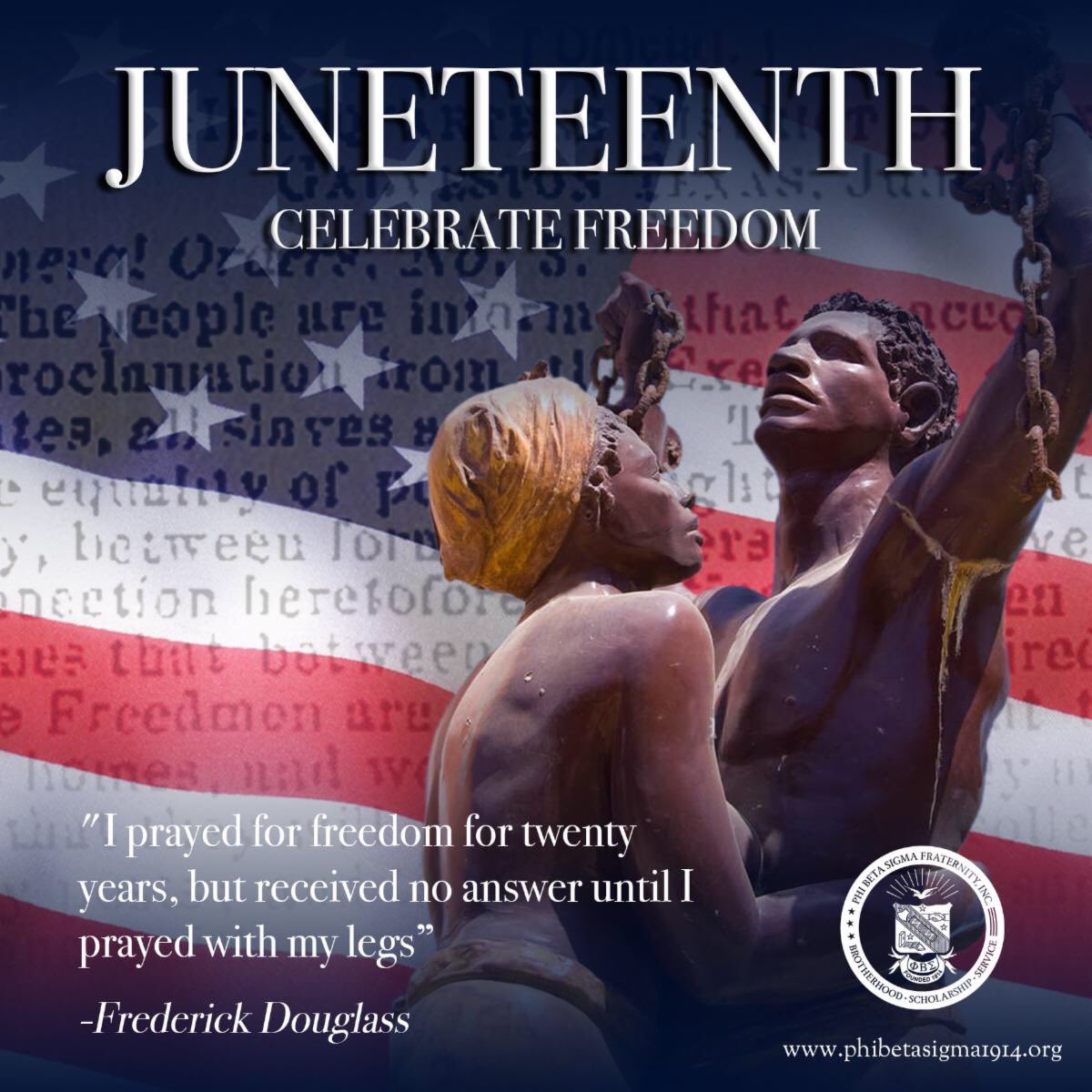 PBSTheta_Xi's tweet photo. Juneteenth is an annual celebration for the end of slavery in the United States. This holiday commemorates the specific date, June 19th 1865, as the day General Granger arrived in Texas to announce the freedom of the 250,000 slaves remaining - two and a half years after the ... https://t.co/OhTA3yChMN