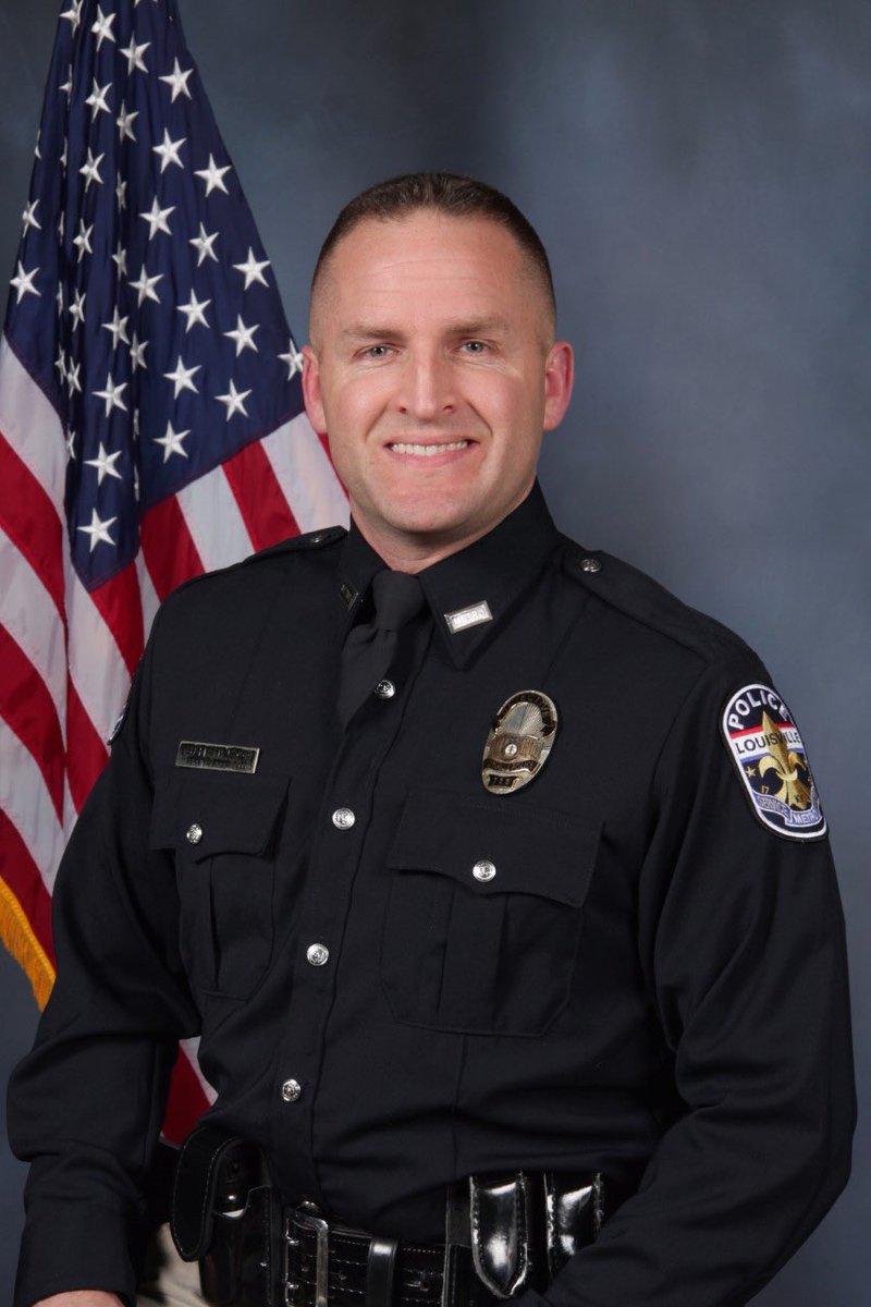 denikamper's tweet photo. OFFICER FIRED: Det. Brett Hankison is being terminated from @LMPD for displaying "an extreme indifference to the value of human life." His pre-termination letter states Hankison "wantonly and blindly" fired 10 rounds into Breonna Taylor's apartment. @WLKY #BreonnaTaylor https://t.co/D6hks1aeL9