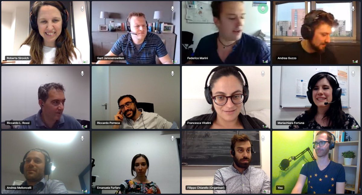 #eRum2020 group photo of the organizing committee from the closing party. Thank you <a href="/maryclaryf/">Mariachiara Fortuna</a> <a href="/Pisita11/">Francesca Vitalini</a> Emanuela <a href="/signormirko/">Mirko</a> <a href="/FedeBioinfo/">Federico Marini 🦋@federicomarini.bsky.social</a> <a href="/ricreds/">Ric Rossi</a> Roberta <a href="/akirocode/">Andrea Melloncelli</a> Lorenzo Riccardo <a href="/Guzzo_Andrea/">Andrea Guzzo</a> <a href="/GJanssenswillen/">Gert Janssenswillen</a> <a href="/sere_signorelli/">Serena Signorelli</a> @f_chiare!