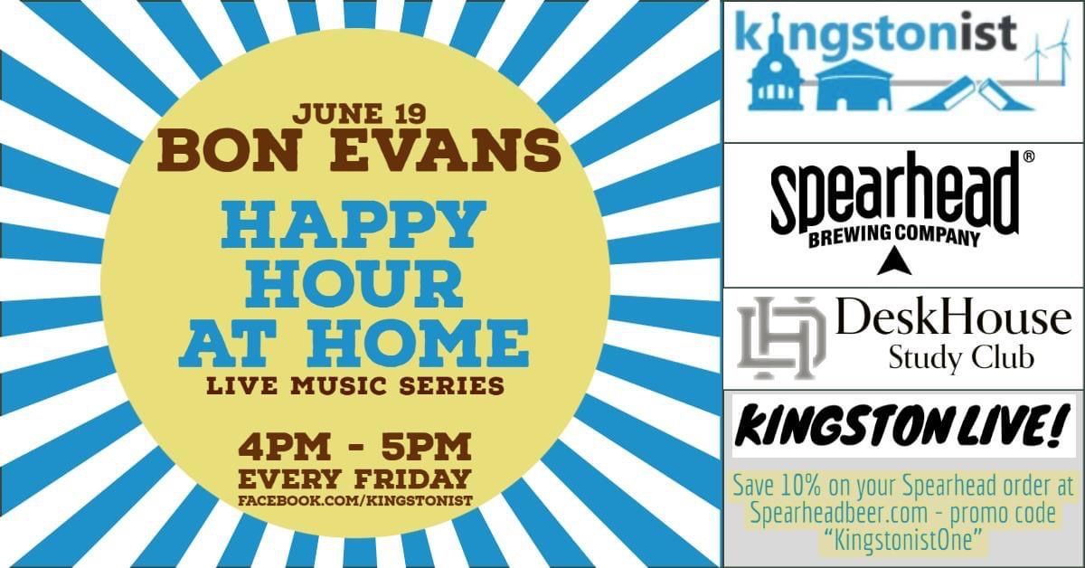 SpearheadBeer's tweet photo. Don’t forget to #TuneIn to #HappyHourAtHome with @bon_evans at 4PM via @kingstonist 🍻 Save on #Spearhead online orders and get #localdelivery today! Use #couponcode: KingstonistOne https://t.co/rbqex7qmFg