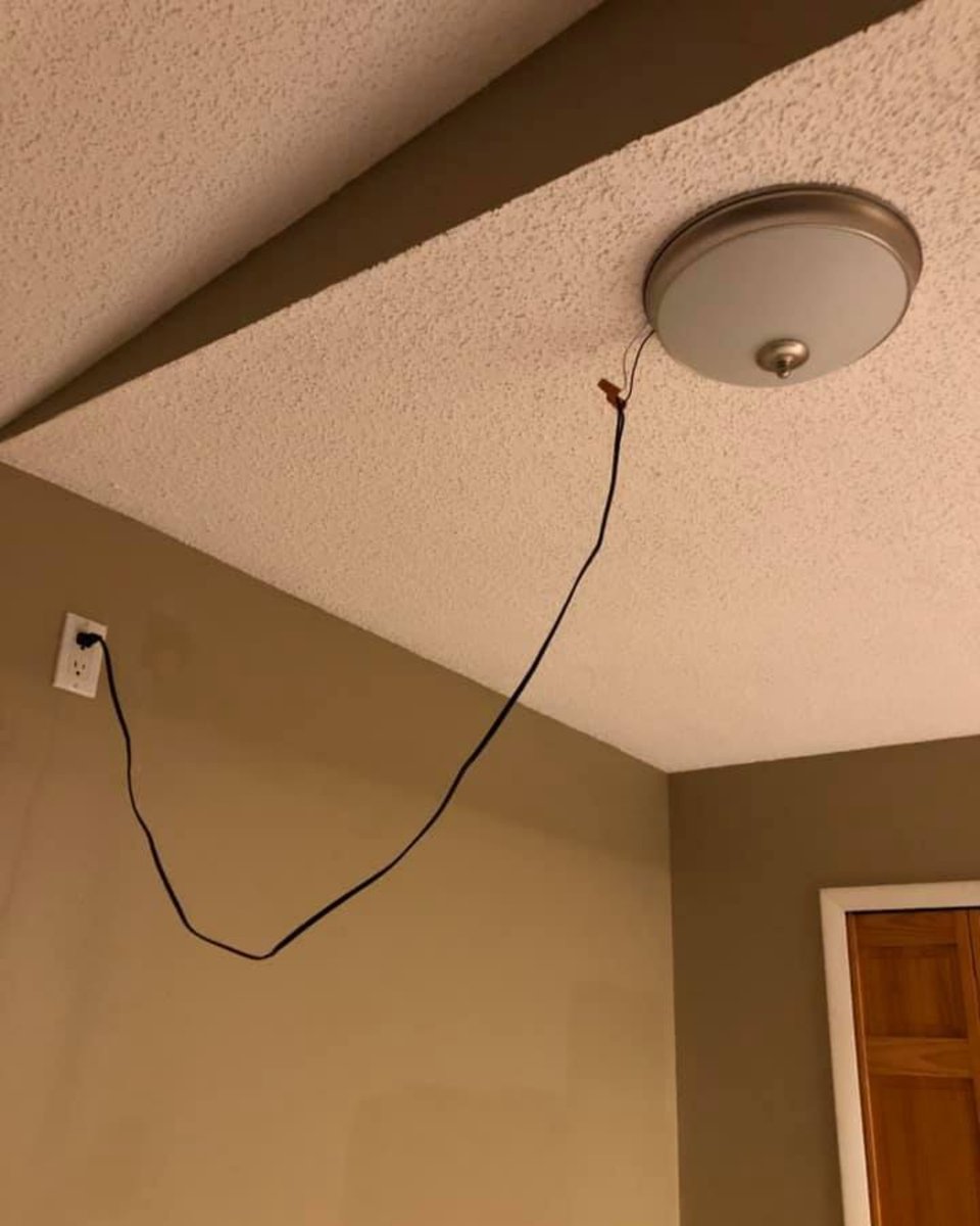 ComfortStars's tweet image. Even Jarvis knows this is an electrical fail. For a professional fixture install, call the electrical all-stars at Comfort All-Stars! 813-967-8277 #electricalfail #seriouslypeople #comfortallstars
