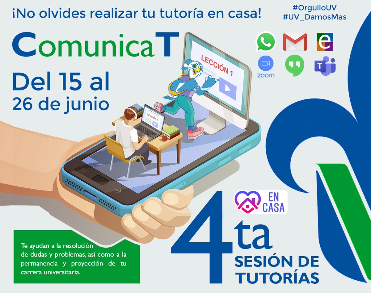 Realiza las tutorías desde tú casa.