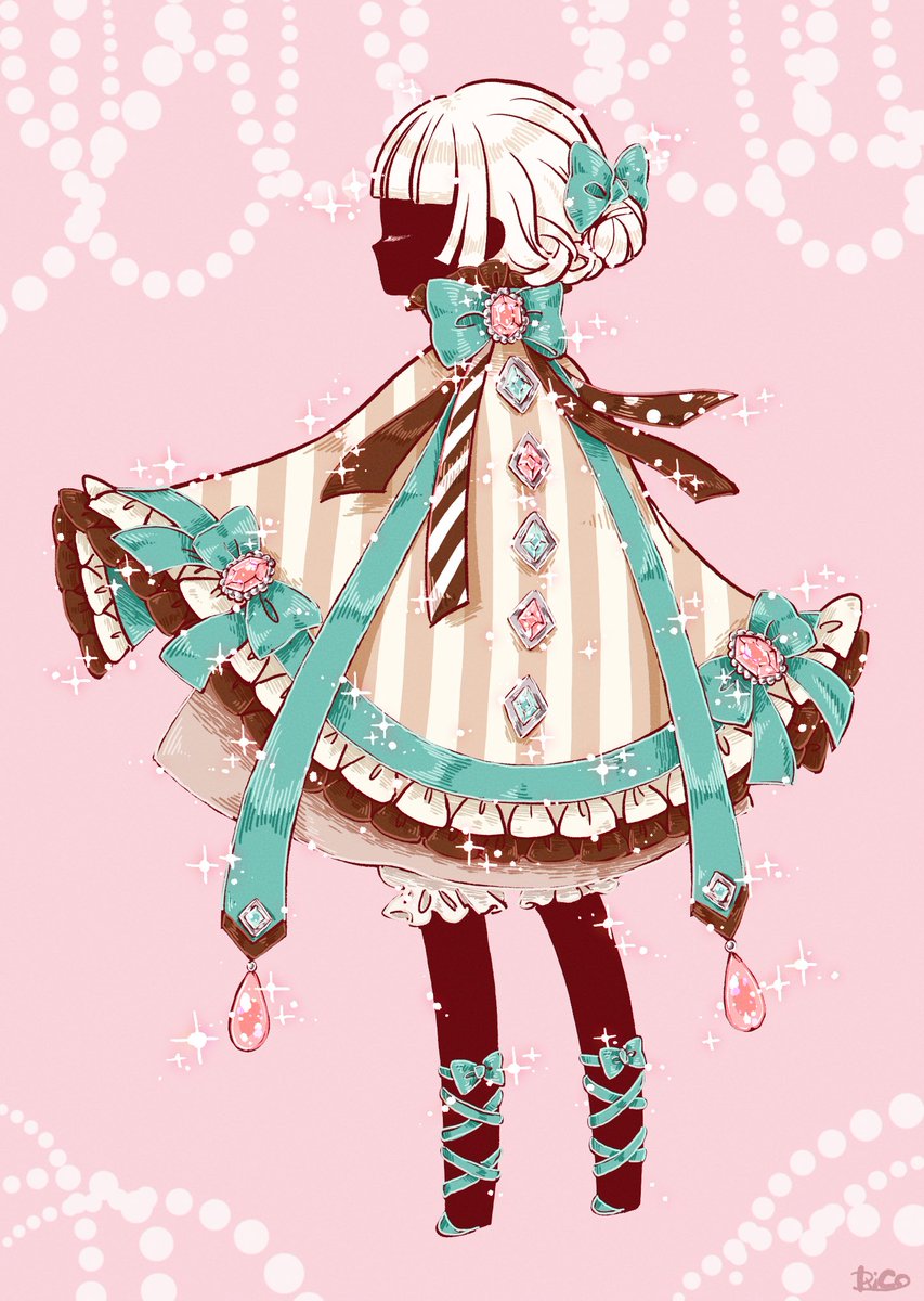 世界観的にはナシなんだけどこういうかわいい に極振りのケープとても好き り子丸 のイラスト