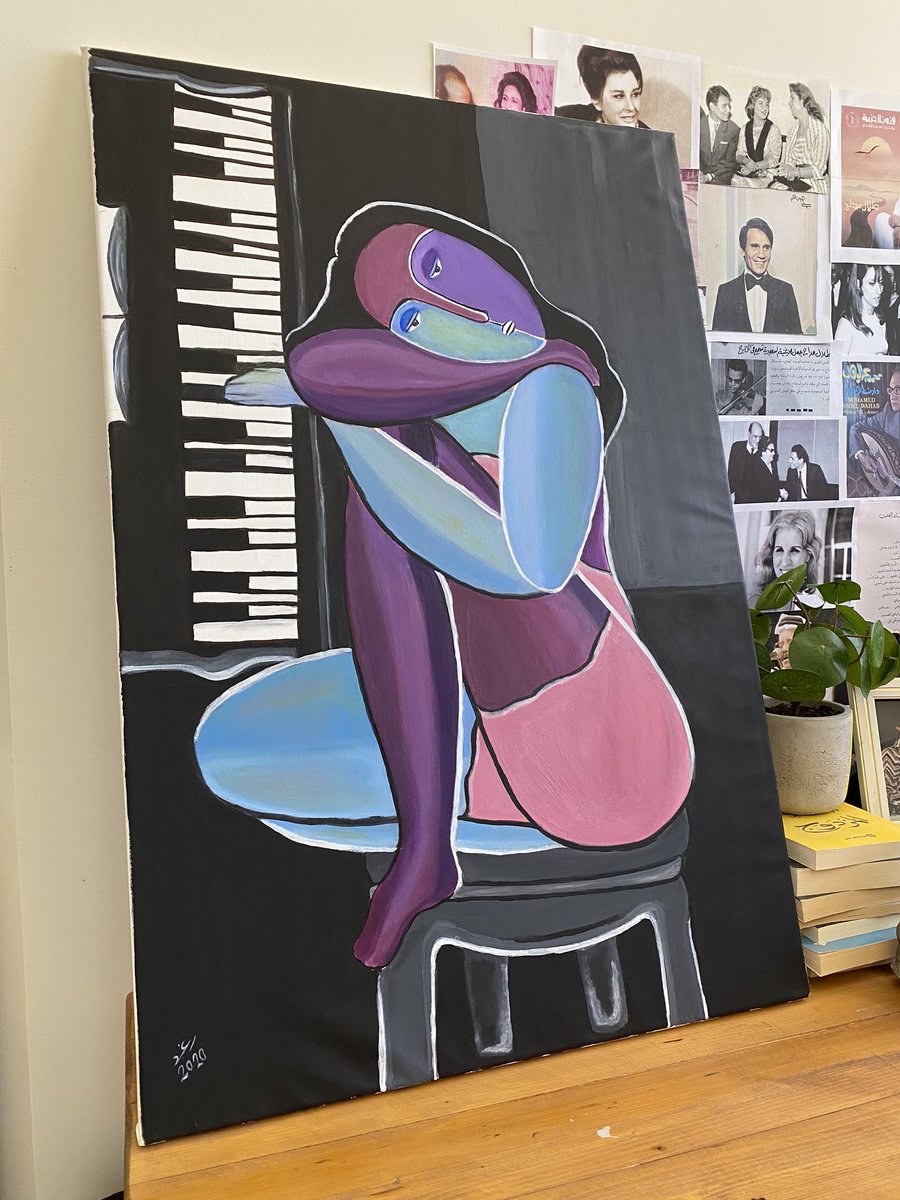_RK1212's tweet photo. لوحة جديدة بعنوان "ناعمة البال" https://t.co/BjvV6k4F5y