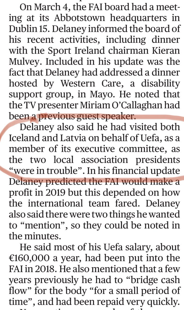 In the Sunday Times last year:Somehow JD managed to bring himself into this thread about Latvia.‘UEFA Executive Committee member’visiting another FA that ended up in a similar situation to his own FA.Well done UEFA.....