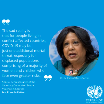 This year it is also important to acknowledge the negative impact COVID-19 has had on victims and survivors of sexual violence in conflict. Read learn more info on the International Day for the Elimination of Sexual Violence in Conflict: un.org/en/observances…