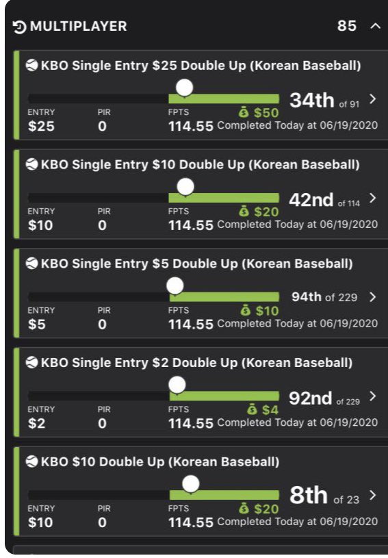 YFCsports's tweet photo. Just another green #KBO morning at #DFSolutions. Our #KBO crush continues tomorrow morning but be on the lookout first for our daily Top Plays article. Join our Discord now and get ALL sports. #TCTCC https://t.co/33ShqSNY2U