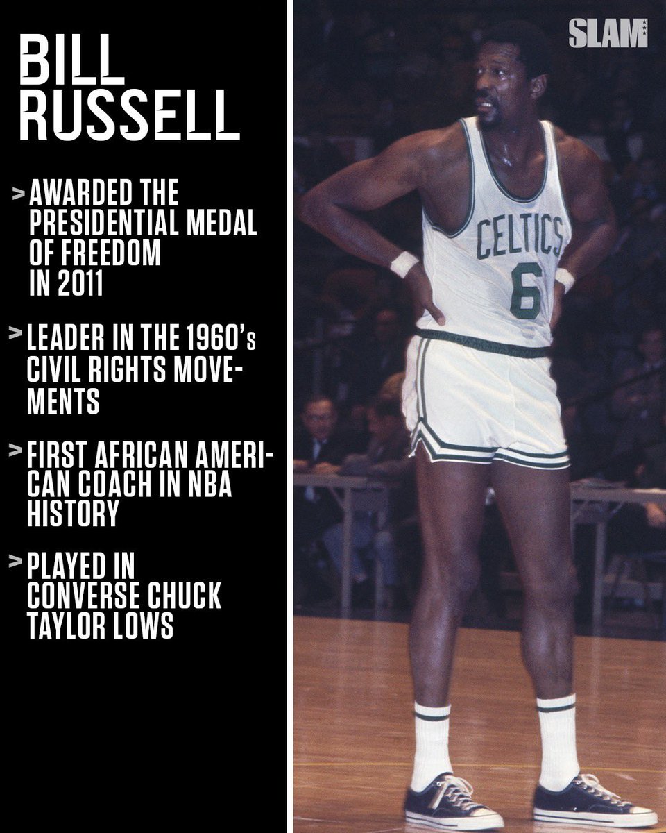 Wardian sag Et bestemt udvide SLAM Kicks on X: "Bill Russell is a true American hero. Celebrating  Juneteenth by saying thank you to #6. https://t.co/hxWMVaHaQL" / X