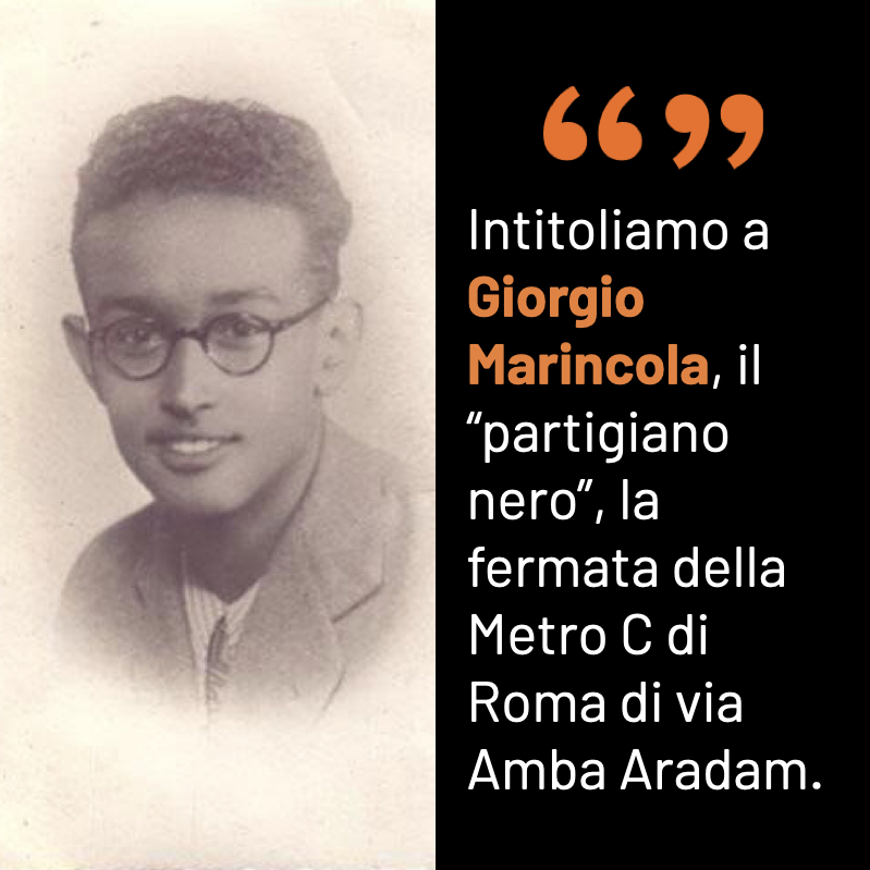 Mi unisco all'appello di <a href="/maxcoccia/">Massimiliano Coccia</a> per intitolare la fermata della metro C di Roma a Giorgio Marincola, il "partigiano nero".

Qui la sua storia 👉 bit.ly/partigiano-nero