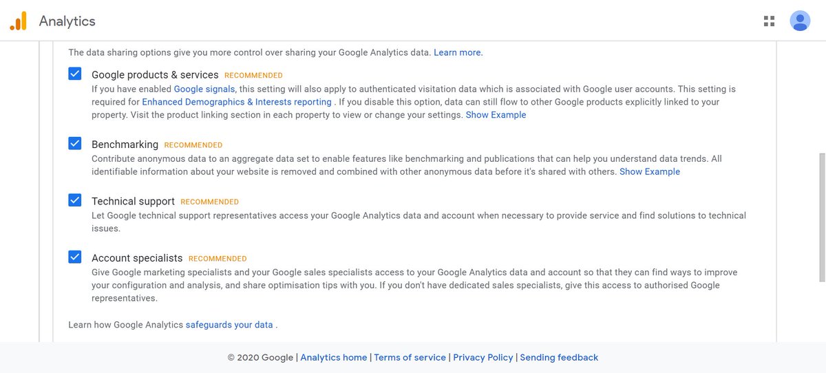 8. d. Scroll down, biarkan yang diceklis tetap begitu.