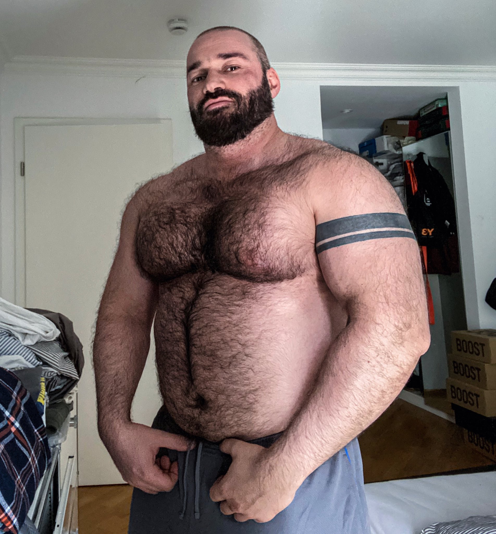Wolf 🐺 on X: Quarantine is over 🤙🏻 and the Dad bod is full on 😂🙈 it's  good for my fat ass, that gyms are open again 🏋🏻‍♂️😂 #dadbod #quarantine  #hairy #thick #