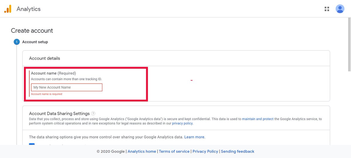7. c. Masukkan nama akun, atau kamu bisa memasukkan nama web kamu.