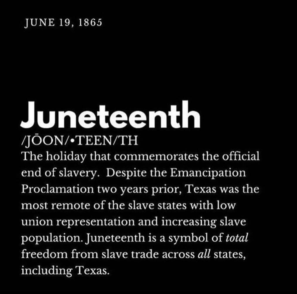 Today, we celebrate Juneteenth, the holiday that commemorates the official end of slavery. Here at Sky Solutions, we will always celebrate freedom. We’ve announced today as a half-day off for our employees and we encourage all to join us in attending The Freedom Day March in D.C