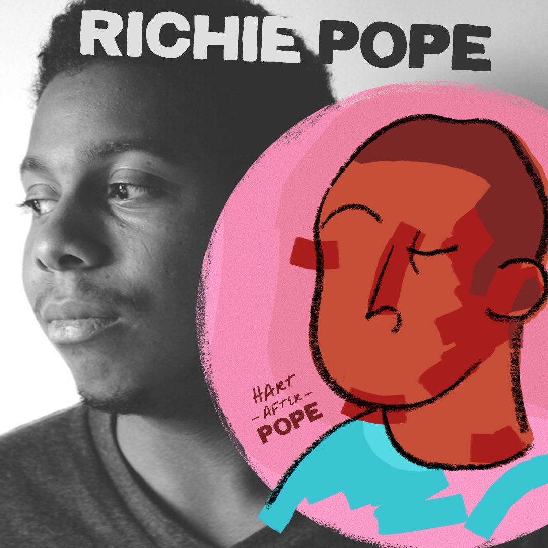 Richie Pope — tribute by Jason Hart. "Richie Pope is an LA-based illustrator and character designer. He’s created work for  @NewYorker,  @nytimes,  @HarperCollins,  @Scholastic,  @simonschuster, and  @thenib.