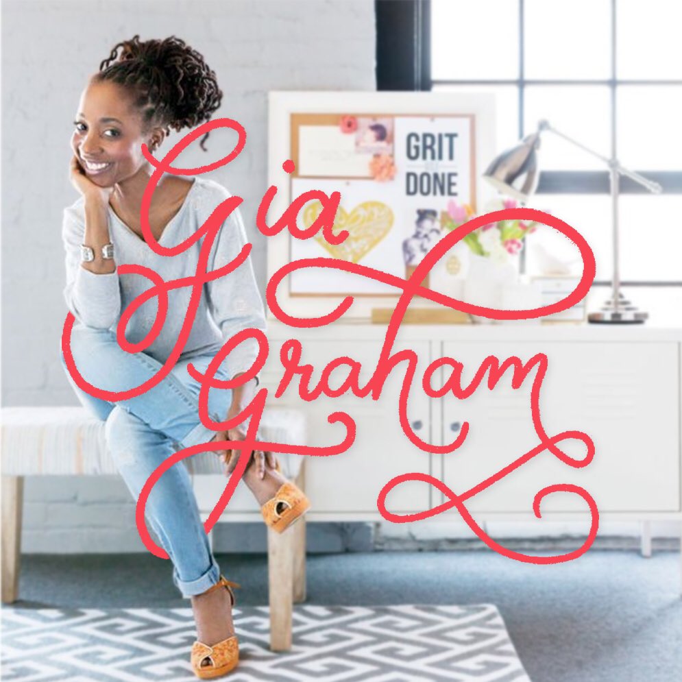 Gia Graham — tribute by Meghen Murphy. "Gia Graham is a freelance graphic designer and hand lettering artist, born in Barbados and based in Atlanta. I love her playful lettering and illustration style.” Follow @ iamgiagraham on Instagram and  http://giagraham.com 