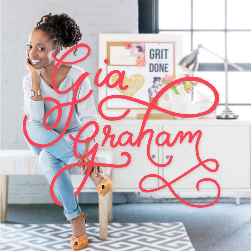 Gia Graham — tribute by Meghen Murphy. "Gia Graham is a freelance graphic designer and hand lettering artist, born in Barbados and based in Atlanta. I love her playful lettering and illustration style.” Follow @ iamgiagraham on Instagram and   http://giagraham.com 