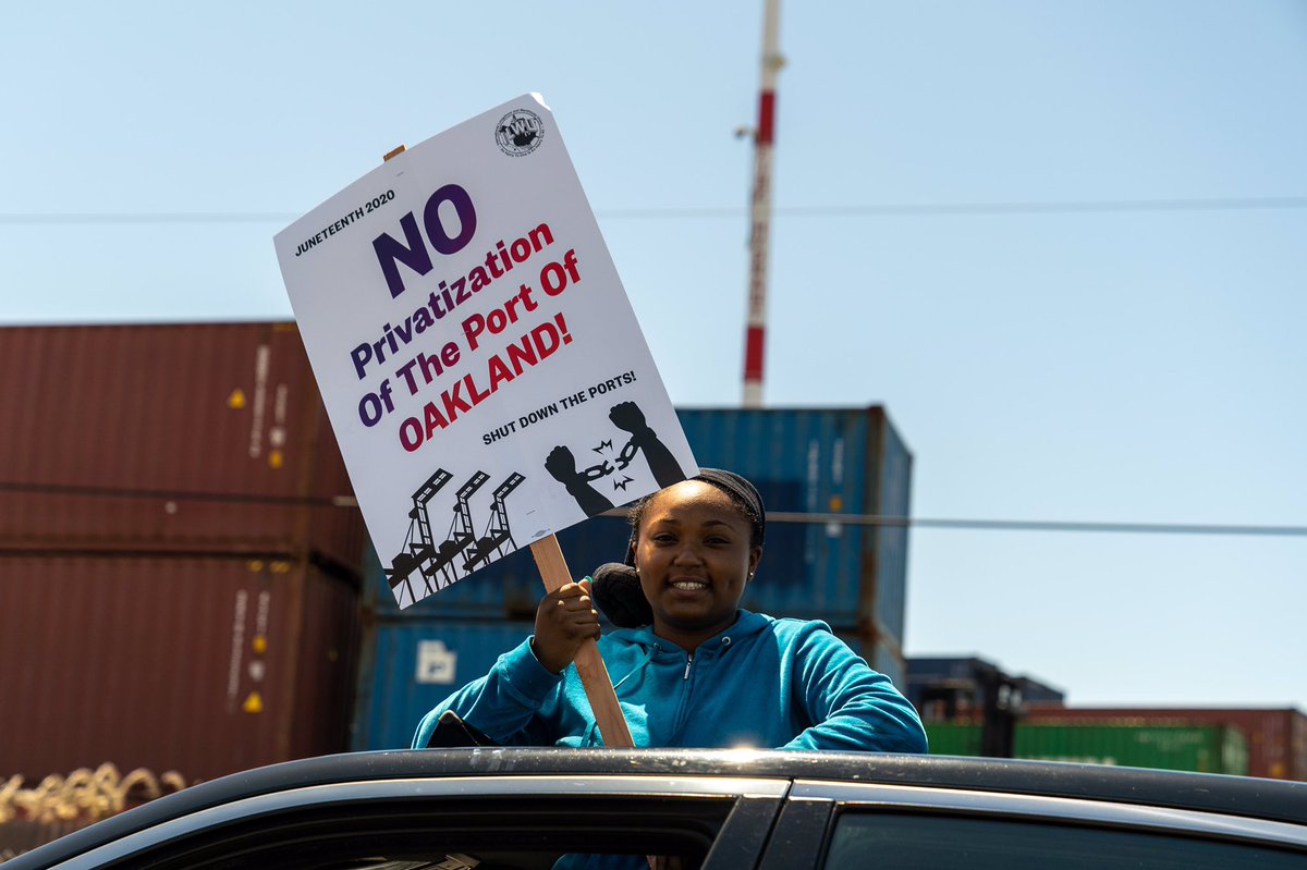 On June 19, the ILWU shut down west coast ports in opposition to police brutality and racism in the United States. #Juneteenth  #WestCoast #PortShutdown #oakland #california #georgefloyd #breonnataylor #racism #policebrutality #ilwu #juneteenthspt  #protest