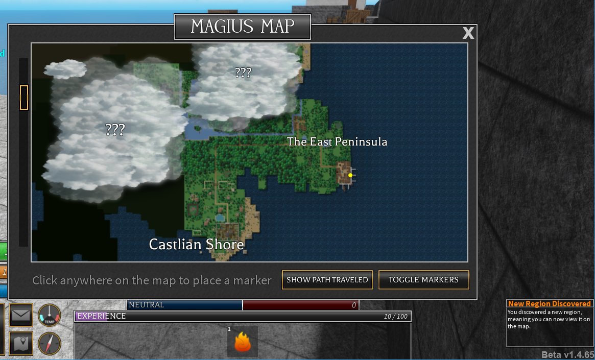 Vetex On Twitter Also Another New Feature I Forgot To Show Off I Added A World Map Shows Your Current Location Quest Markers Allows You To Set Up To 10 Markers View - roblox create a magic game
