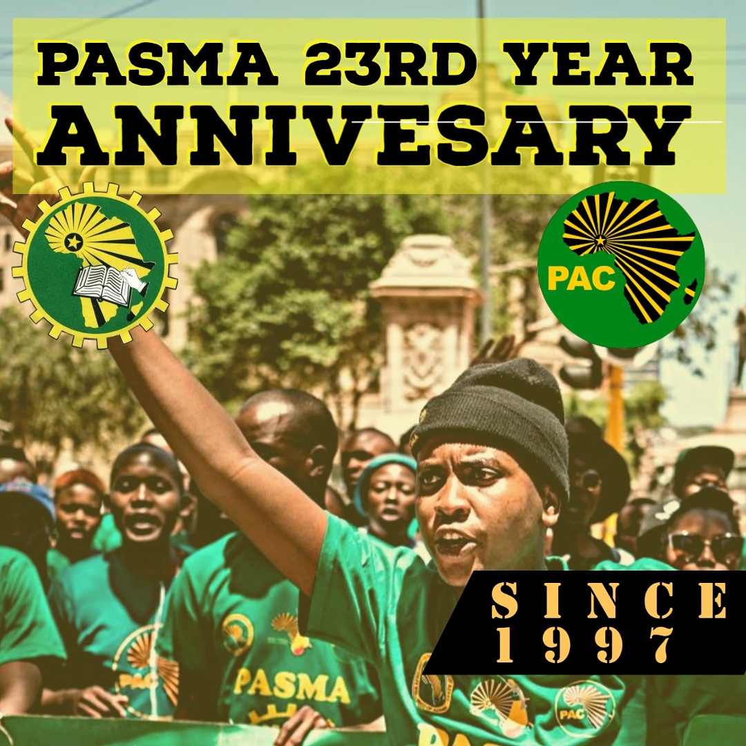 Happy 23rd Birthday to our BIG BROTHER PASMA 
Keep growing our political minds 
<a href="/PASMACPUTBELLV1/">PASMACPUTBELLVILLE</a>
<a href="/UCT_PASMA/">UCT PASMA</a>
<a href="/ufspasma/">UFS Pasma QwaQwa Branch</a>
<a href="/pasma_wits/">NOMVO BOOI Branch</a>
<a href="/D6Pasma/">PASMA D6 Campus 🤚🏿</a>
<a href="/PASMA_WC/">PASMA W.CAPE</a>
<a href="/Pasma_Cput/">PASMA🖐🏿</a>
<a href="/pasma_smu/">MaChepape Branch</a>
<a href="/PasmaOfficial/">PASMA Official</a>
<a href="/IbikaPasma/">PASMA Ibika Branch</a>
<a href="/PASMA4PAC/">PASMA|ZA official</a>
<a href="/pasmanmu/">@PASMAnmu</a>
<a href="/Pasma_UP/">PASMA-UP</a>
<a href="/pasma_vut/">PASMA VUT Vanderbilj</a>
<a href="/PASMA_WELKOM_FS/">Maipato Mokatsane</a>

IZWE LETHU ✋🏾
