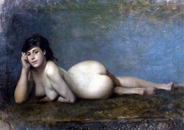 This work was simply called “Nude (Emma Dupont)”, ca. 1876.