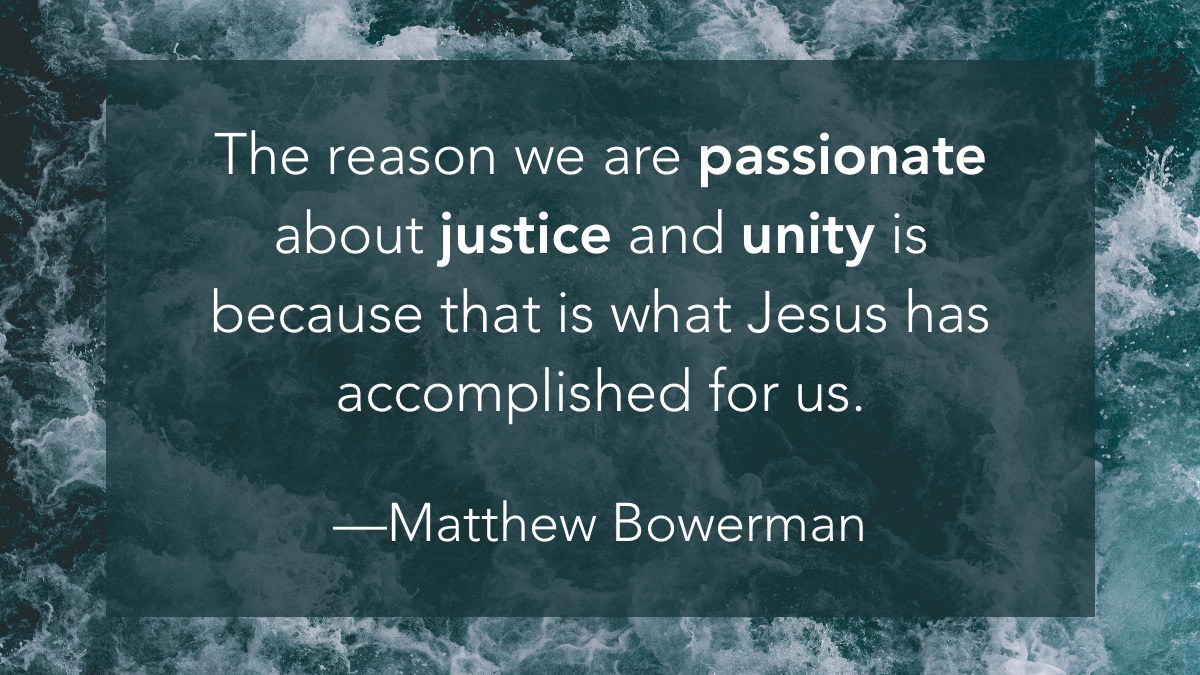 “The reason we are passionate about justice and unity is because that is what Jesus has accomplished for us.” You can watch the full sermon on our website (redemptionparker.org/sermons) #rpsermonquotes
