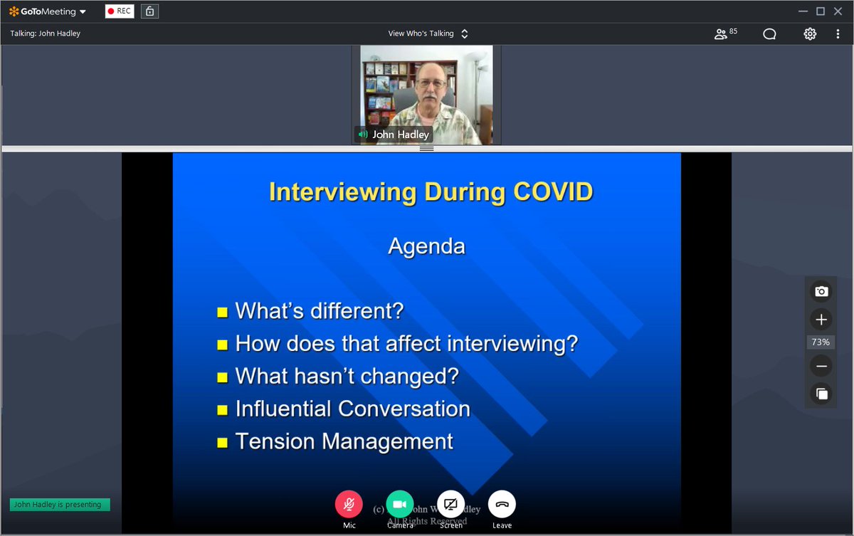 davidschuchman's tweet photo. Thanks @JohnWestHadley for your awesome, relevant &amp; timely 6/19 presentation to @PSGMercerCounty, "Interviewing in the COVID Era". While interview prep hasn't changed, mastering the format (virtual) has. If you missed it, watch it on the YouTube channel: https://t.co/pzYK2BsjT1 https://t.co/W4YKtH7baJ