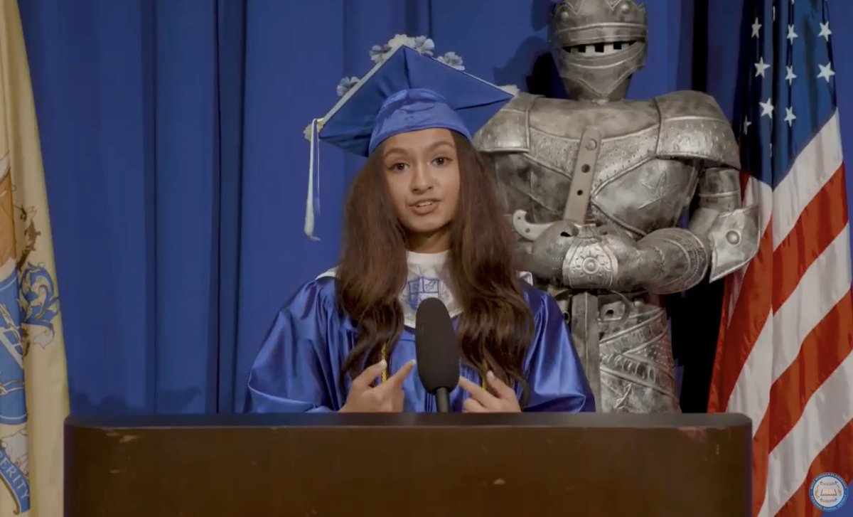 High School North Class Valedictorian Akanksha Tripathy said “I cannot wait to be a part of the world that you will change for the better.” #WWPgrad 💙