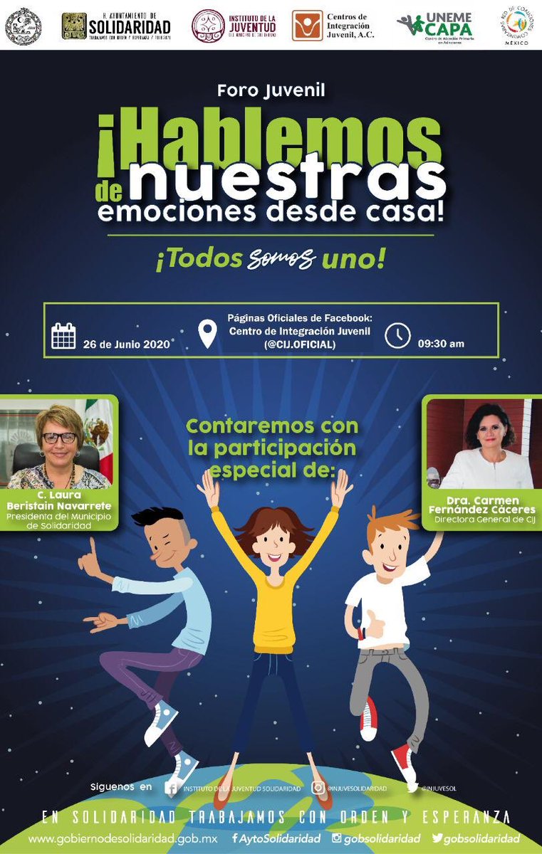 AdiccionesQRoo's tweet image. Para conmemorar “El Día Internacional de la Lucha en Contra del Uso Indebido y Tráfico de Sustancias ilÍcitas 2020” les presentamos la agenda del 22 al 26 de Junio.

“Mejor Conocimiento para un Mejor Cuidado”

#JuntosPorLaPaz
#PorUnQRooSano