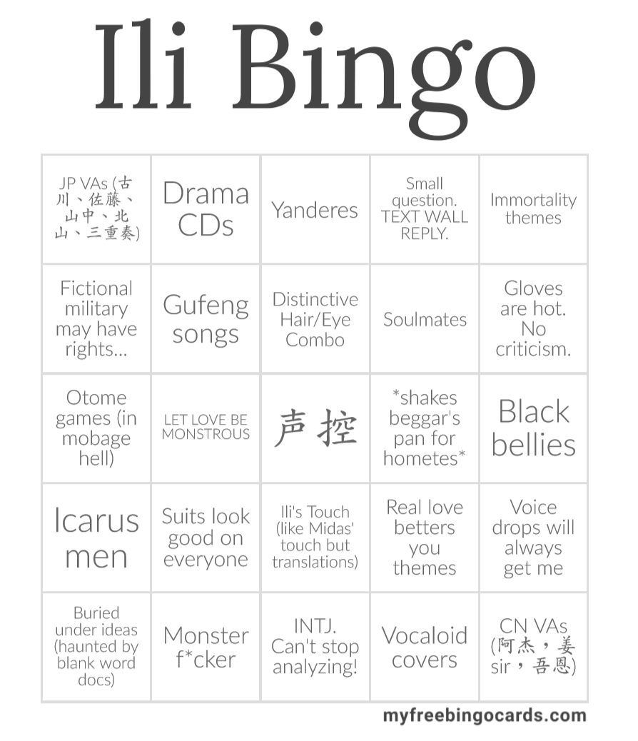 hello to new and old followers! decided to make an introductory card (we can only be friends if you bingo-- jkjk). i'm gonna thread other tweets below this too!please don't feel shy to chat with me ;w;!!