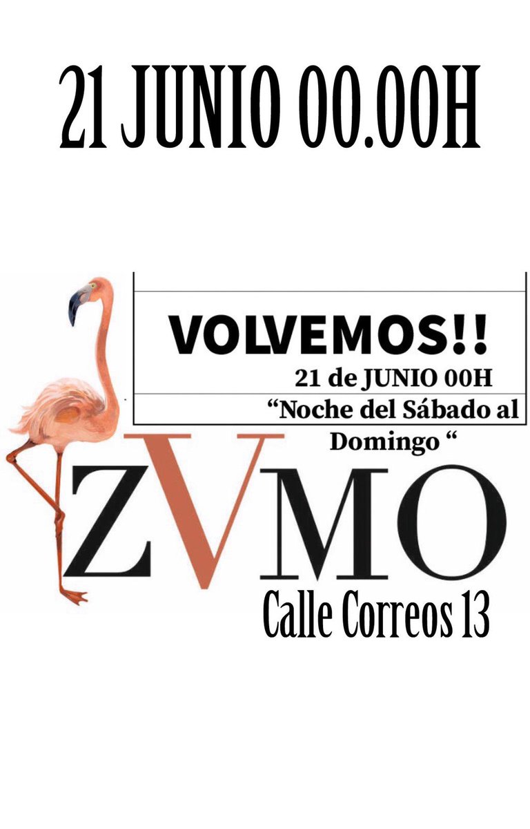 🔥 ¡¡REGRESAMOS!! 

Este sábado, Zvmo vuelve a abrir y os esperamos a tod@s para volver a zvmear como siempre 😍😍😍