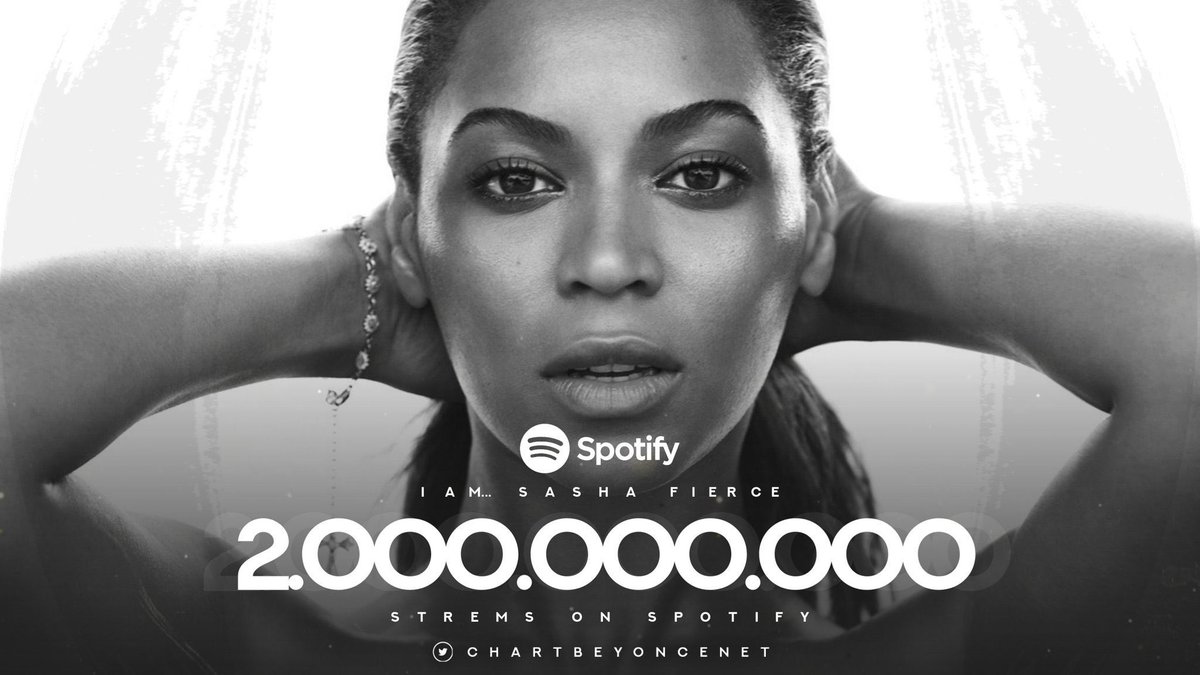 Beyonce Charts On Twitter I Am Sasha Fierce Has Reached 2 Billion Streams On Spotify It S Beyonce S 2nd Album To Achieve This Milestone This Is The Second Most Streamed Album From