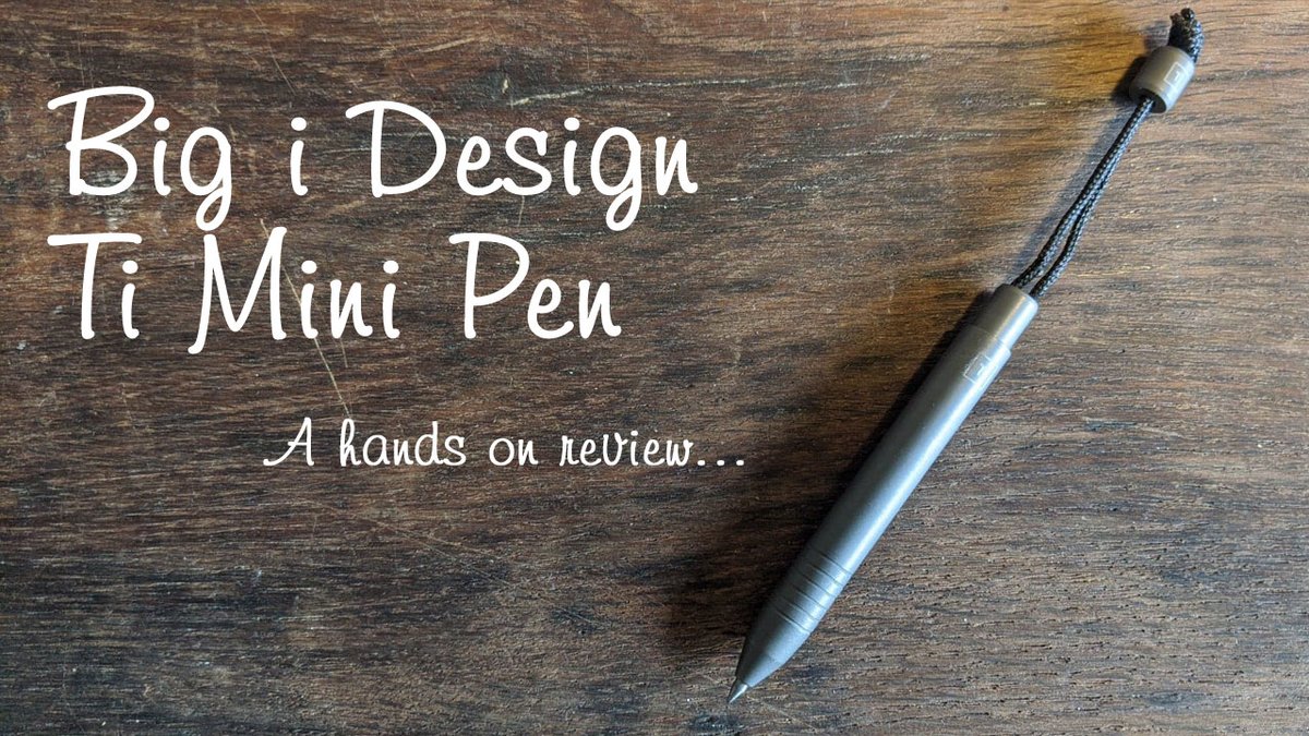 WatchesAndEDC's tweet photo. The latest little marvel from Big i Design, the Ti Mini Pen - it's great!
#BigiDesign #Titanium #Minipen 
https://t.co/ypWs7FAeM1 https://t.co/JHa6YLV2Vc