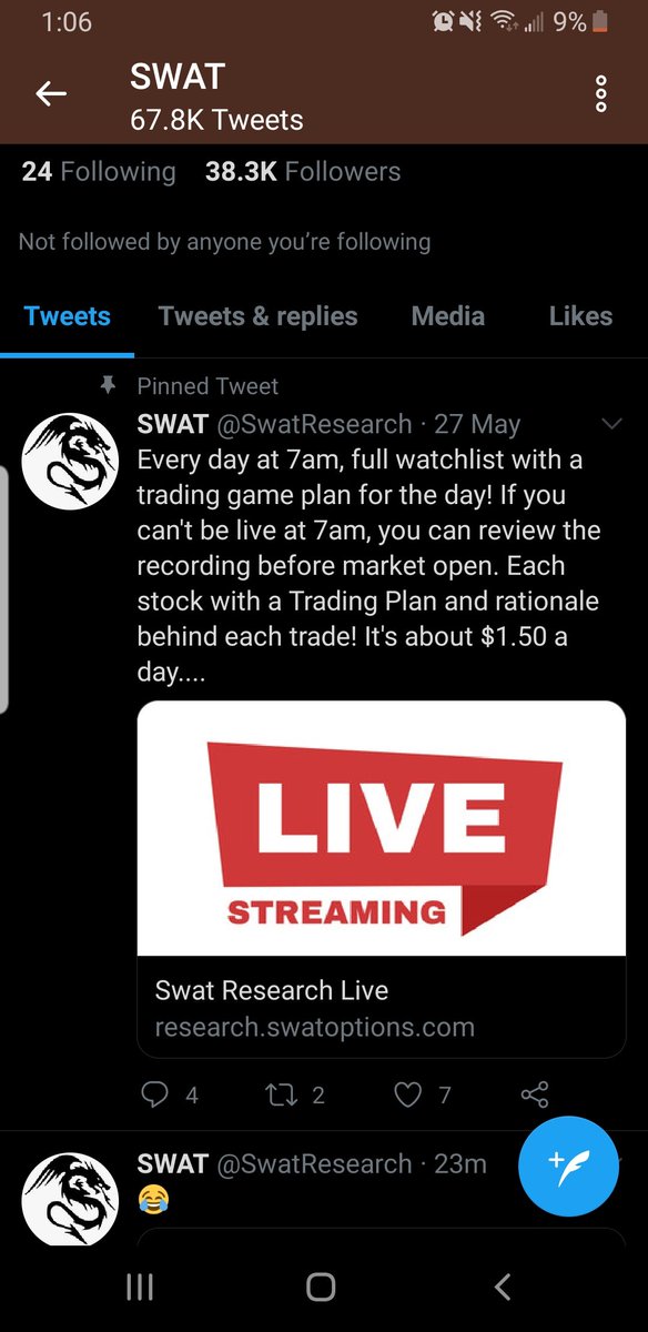 traderNY12's tweet photo. #scam_Alert @SwatResearch bigggest scam, 1000 traders lost money woth him..now new LIVE service will fqil too $aapl $uvxy $vix https://t.co/PCcwIrlgwE
