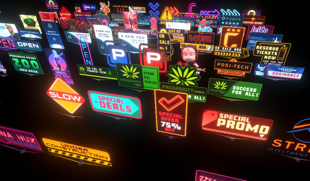 Tackled an interesting problem this week - tried to efficiently generate and integrate a kit of 100+ hologram sign assets in  @unity3d using  @sidefx  #Houdini, for use in  @ZenFri's  @TheLastTaxi!  #gamedev  #unity3d  #procedural  #indiedev  #indiegames