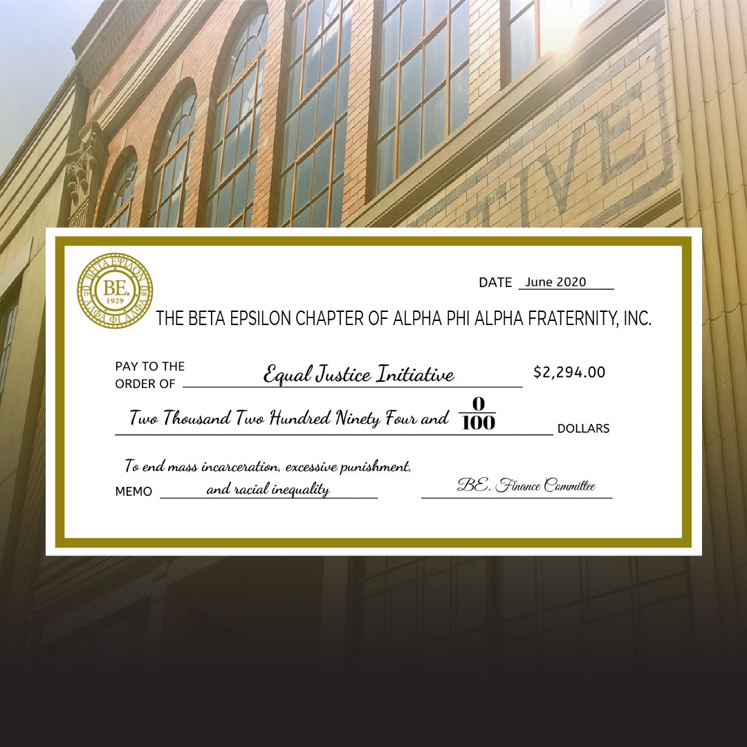 Beta Epsilon. Alphas tweet media