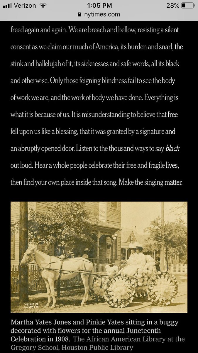 Must read: The Stuff of Astounding: A Poem for Juneteenth by Patricia Smith <a href="/pswordwoman/">Patricia Smith</a>