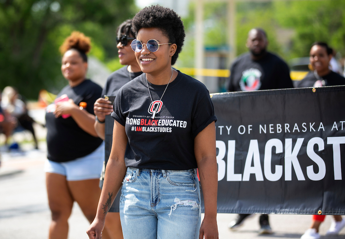 📸 Flashback Friday: Representatives from UNO Black Studies, Black Excellence, Office of Multicultural Affairs, the Thompson Learning Community and others walked in the Juneteenth Parade on June 15, 2019.