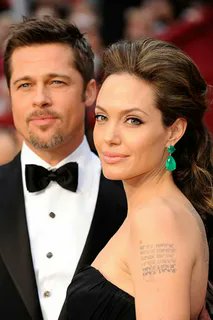 Angelina Jolie and Brad Pitt.