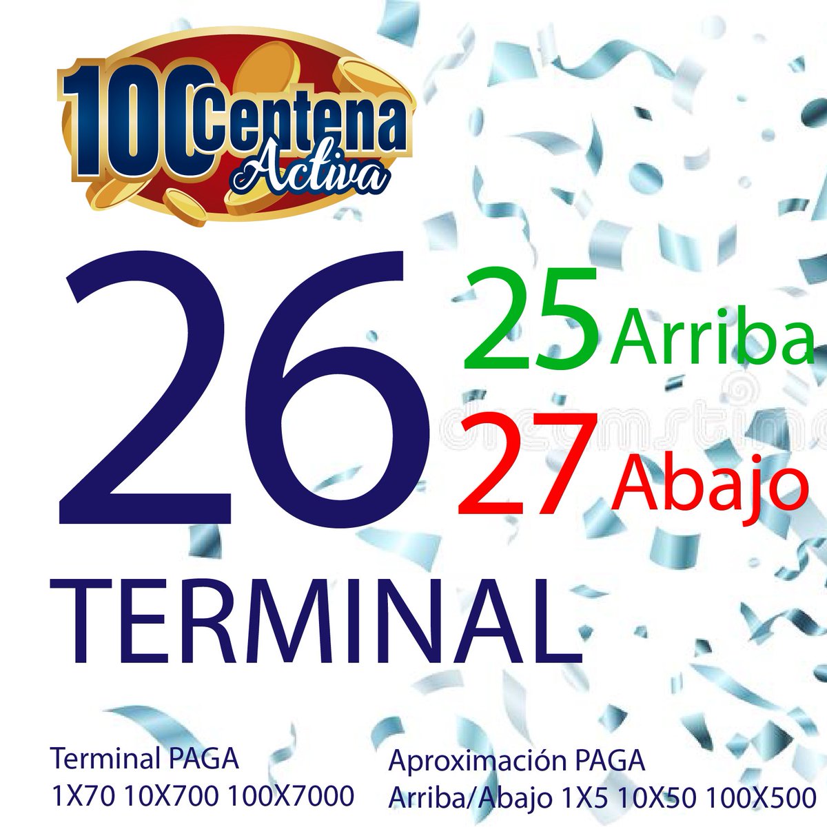 centenaactiva's tweet image. RESULTADO DE SORTEO 
Centena Activa 
19/06/2020 
01:15 PM 
TERMINAL 26  
#19Jun