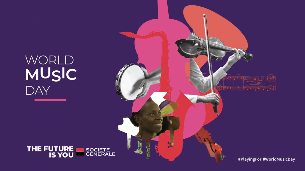 🎧 After weeks of work, fully #MobilizedForYou, our musicians staff and partners all around the world have prepared a special edition of #PlayingFor #WorldMusicDay that you will be able to attend online.
Stay tuned and save the date: be here on Sunday ⏰
#WMD2020