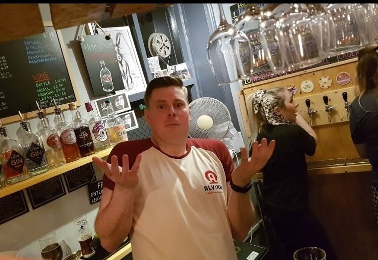 Another Friday. So another  #AFriendaDay.It's Scott from  @HouseofHopsM27! Met Scott at MBCF a few years back, through  @DeDolleDes, & he's just one of those super friendly people.& that really comes across at HoH, 1 of the best bars in Gtr Manc.Look forward to  there again!