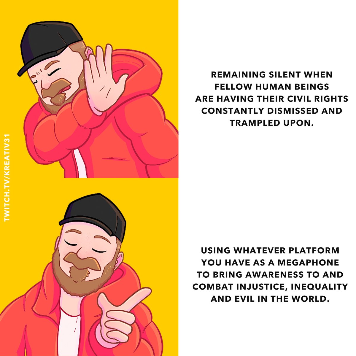 kreativ31's tweet photo. I’M LIVE and gaming to raise money for the #NAACPempowermentprograms

I will be spending the next week attempting to raise as much $ as possible to help fight injustice and inequality. 

use !charity in my chat to donate
pls RT for awareness 

❤️ https://t.co/Ujuctm5SOu https://t.co/M61MZqXdRK