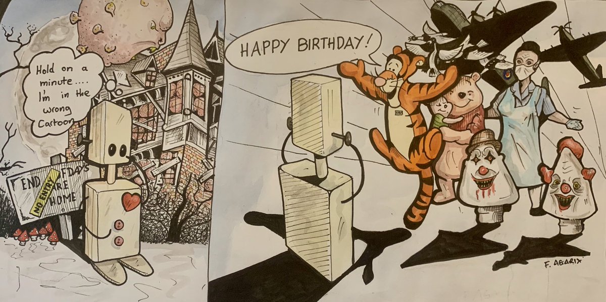 Happy  Birthday Robotic Woodsmith #cartoon #birthday