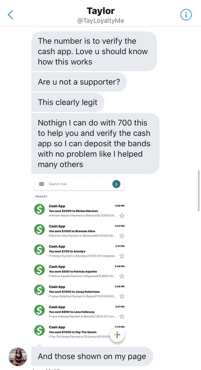 Here y’all go. Needed this girl’s phone number when she already had her cashapp name, needed her to confirm the request of her funds to be sent money? And if you question it, they attack