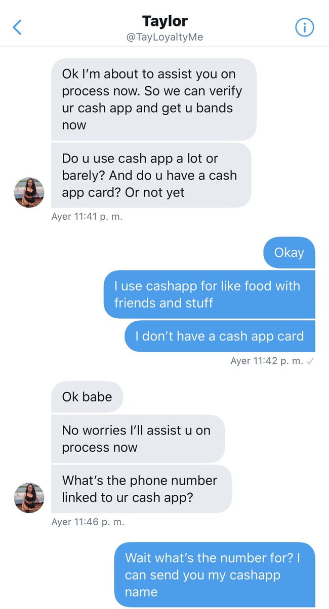 Here y’all go. Needed this girl’s phone number when she already had her cashapp name, needed her to confirm the request of her funds to be sent money? And if you question it, they attack