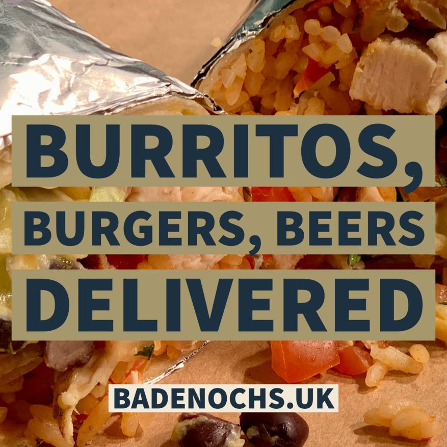 It's been a while but Badenoch's is returning! 

From tonight, we're offering a food and booze delivery!

Our usual opening times will be Thurs-Sun, 4:30-10pm. 

Head over to badenochs.uk, check out our menu and get ordering!