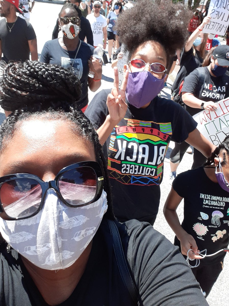 The pride I feel today is so overwhelming! To see us and so many others walking in harmony in God's love is something I will never forget. ✊🏾❤