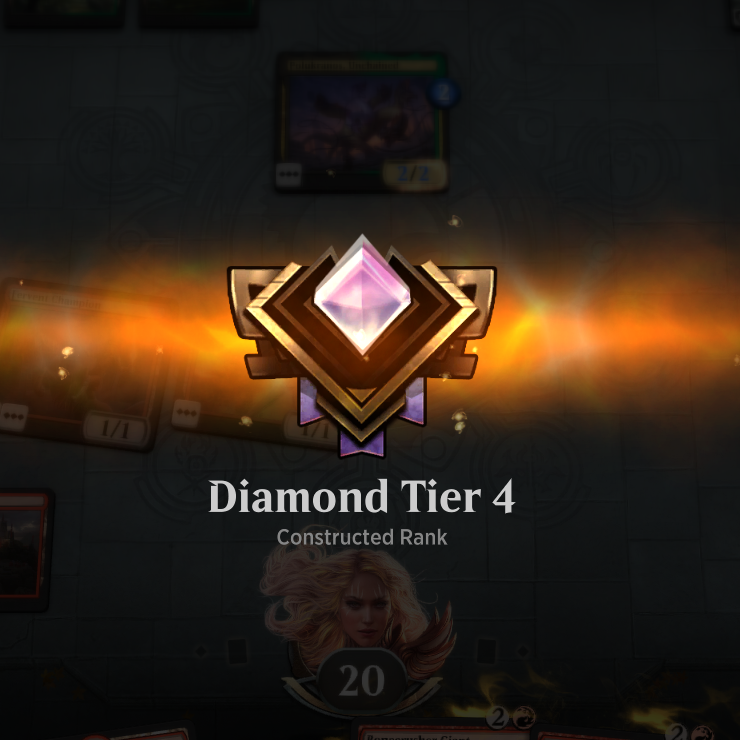 bauer8906's tweet photo. Diamond achieved and now on to Mythic! Got to tier 3 as well before making this post so progress to that made. If this goes as planned the tradition will hold and this will make month 4! Woot Woot! #grindgaming #WizardsCreator #ad #sponsored #gaminggoals https://t.co/SGJyzHXAR4